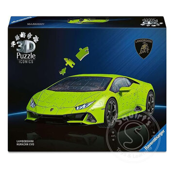 Ravensburger Ravensburger 3D Iconic Lamborghini EVO Green Puzzle 108pcs