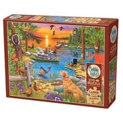 Cobble Hill Puzzles Cobble Hill Camping at Sunset Cove Easy Handling Puzzle 275pcs