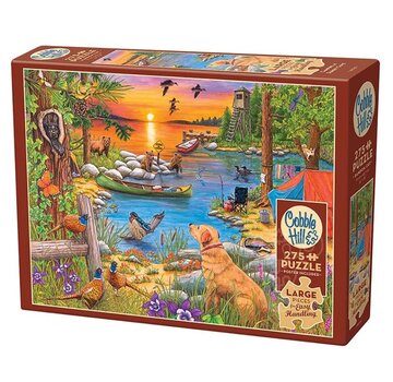 Cobble Hill Puzzles Cobble Hill Camping at Sunset Cove Easy Handling Puzzle 275pcs