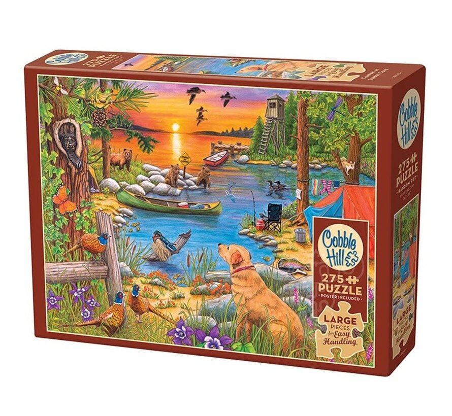 Cobble Hill Camping at Sunset Cove Easy Handling Puzzle 275pcs