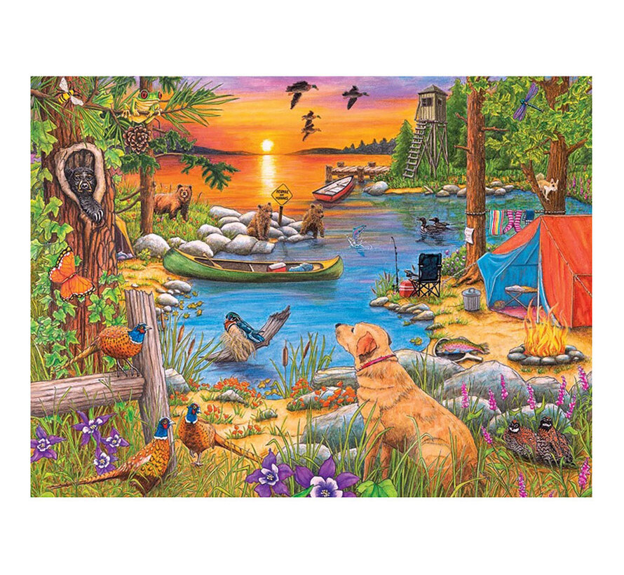 Cobble Hill Camping at Sunset Cove Easy Handling Puzzle 275pcs