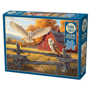 Cobble Hill Puzzles Cobble Hill Barn and Owls Puzzle 500pcs