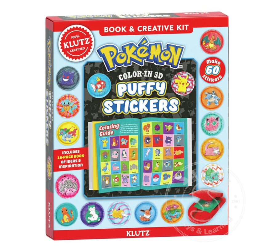 Klutz Pokemon Color-In 3D Stickers