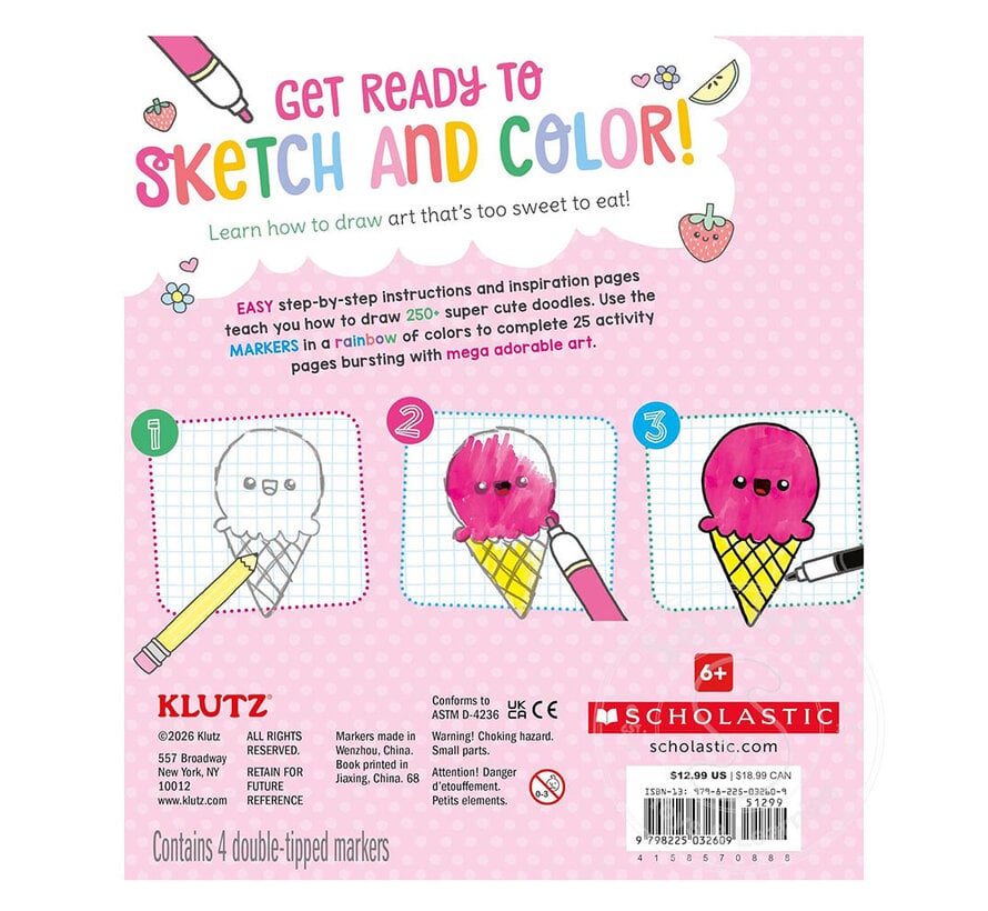 Klutz Super Cute Sketchbook