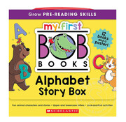 Scholastic My First Bob Books - Alphabet Story Box | Phonics, Letter sounds, Ages 3 and up, Pre-K