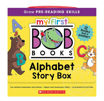 Scholastic My First Bob Books - Alphabet Story Box | Phonics, Letter sounds, Ages 3 and up, Pre-K