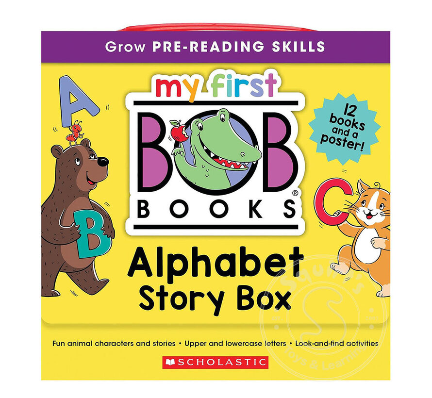 My First Bob Books - Alphabet Story Box | Phonics, Letter sounds, Ages 3 and up, Pre-K