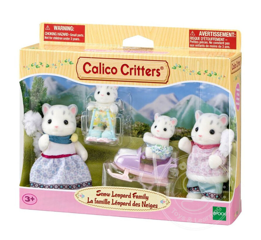 Calico Critters Snow Leopard Family