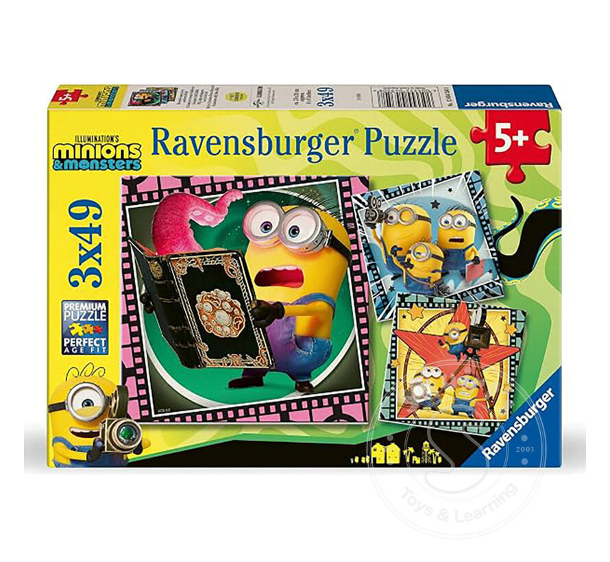 Ravensburger Minions 3  Puzzle 3 x 49pcs