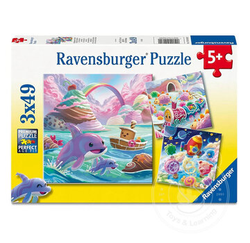 Ravensburger Ravensburger Candy Coastline Puzzle 3 x 49pcs