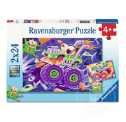 Ravensburger Ravensburger Monster Trucks Puzzle 2 x 24pcs