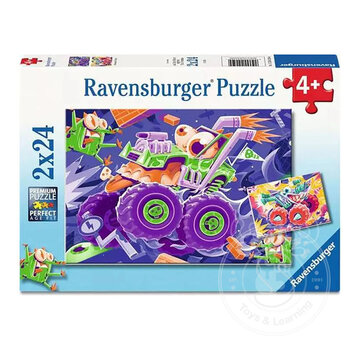 Ravensburger Ravensburger Monster Trucks Puzzle 2 x 24pcs