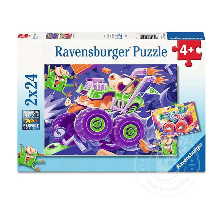 Ravensburger Monster Trucks Puzzle 2 x 24pcs