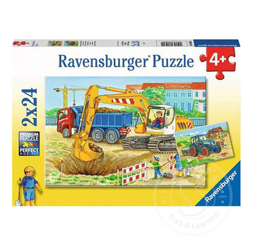 Ravensburger Ravensburger Farm & Construction Site Puzzle 2 x 24pcs