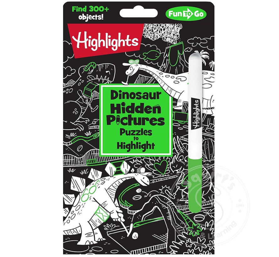 Dinosaur Hidden Pictures Puzzles to Highlight