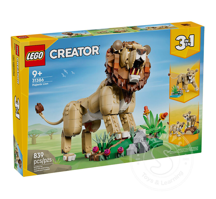 LEGO® Creator 3-in-1 Wild Animals: Majestic Lion