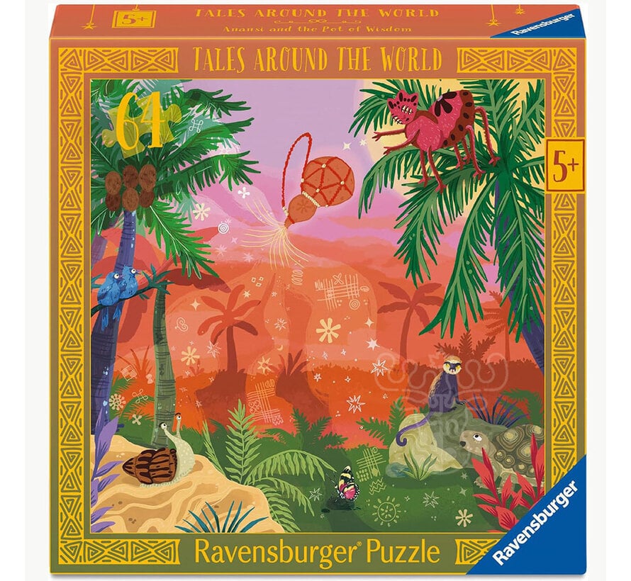 Ravensburger Anansi and the Pot of Wisdom Puzzle 64pcs