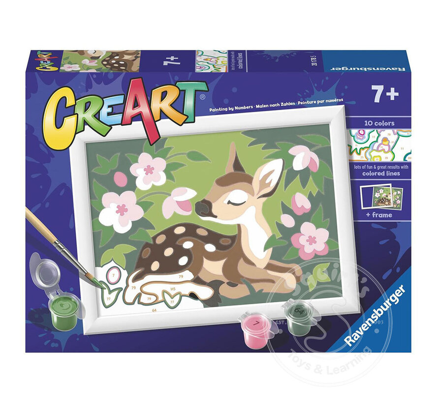 CreArt Paint by Numbers - Floral Fawn