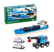 Brio FINAL SALE - Brio Freight Ship and Crane (Damaged Box)