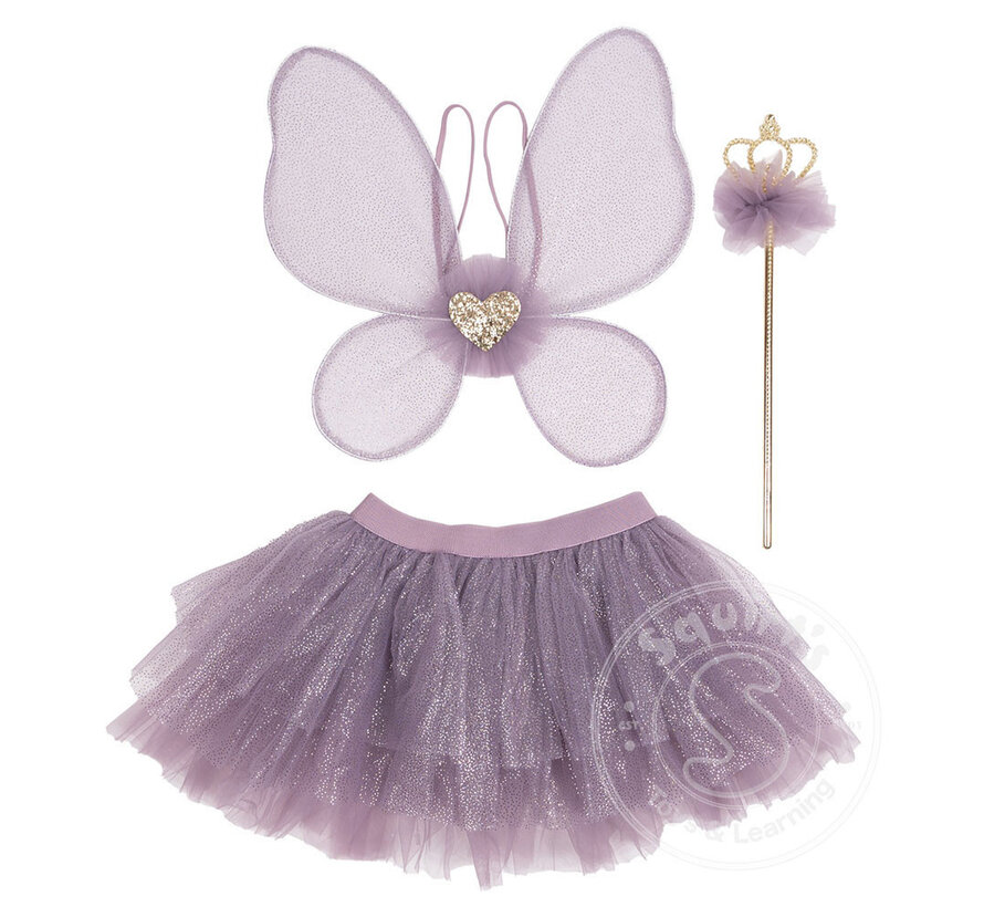 Great Pretenders Royal Fairy Princess Skirt Set, Purple (4-6)