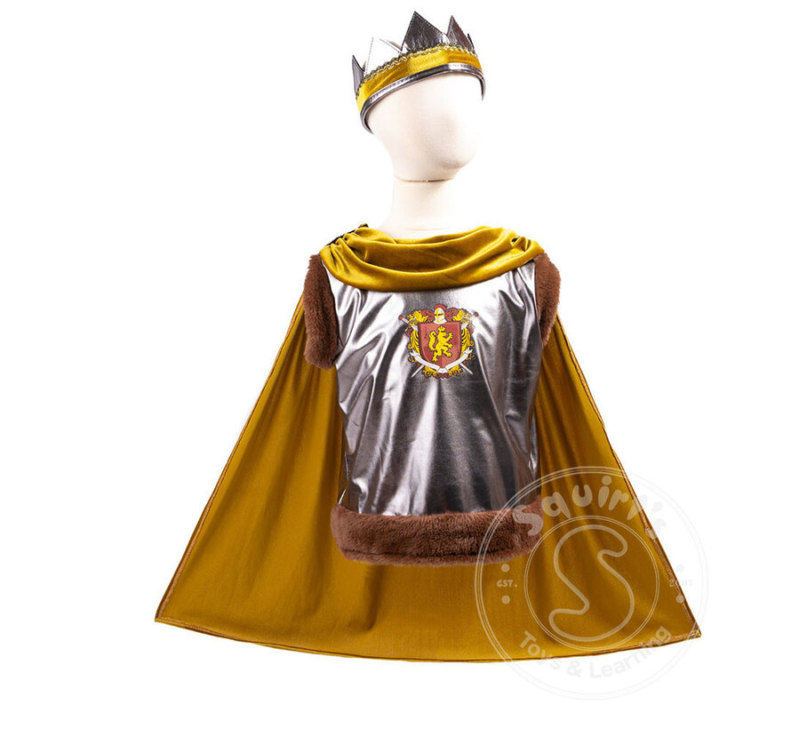 Great Pretenders Sir Wolfheart Tunic, Cape & Crown (Size 5-6)