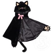 Great Pretenders Great Pretenders Cat Cuddle Cape, Black (Size 2-3)