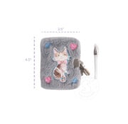 Great Pretenders Cuddle Cat Mini Furry Journal, Grey