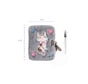 Cuddle Cat Mini Furry Journal, Grey
