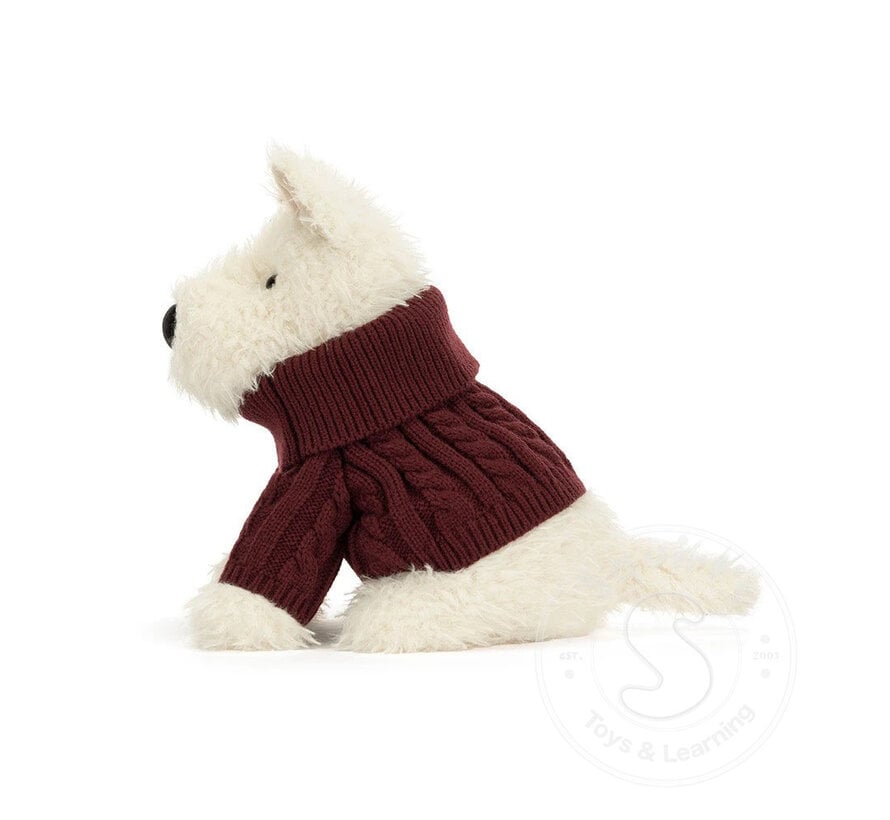Jellycat Munro Scottie Dog Winter Jumper Outfit