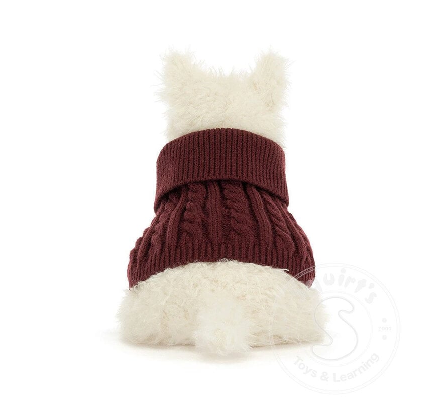 Jellycat Munro Scottie Dog Winter Jumper Outfit