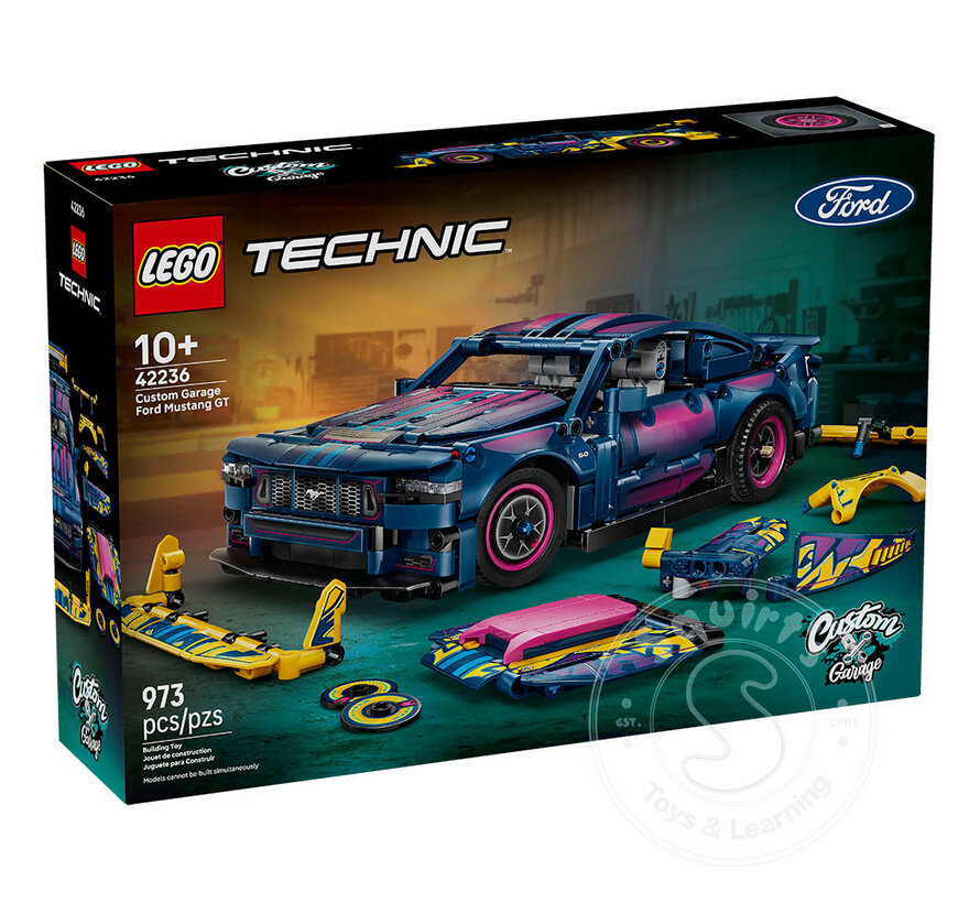 LEGO® Technic Custom Garage Ford Mustang GT Car