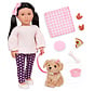 Our Generation Doll & Pet OG: Jin 18" & Charm the Labradoodle 6"