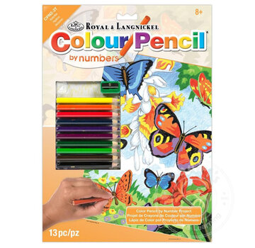 Royal & Langnickel Royal & Langnickel Colour (Pencil) by Number: Butterflies