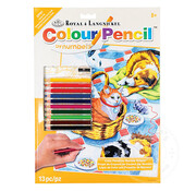 Royal & Langnickel Royal & Langnickel Colour (Pencil) by Number: Family Pets
