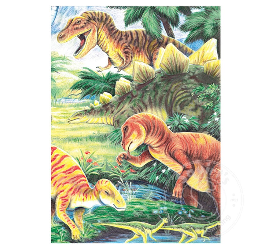 Royal & Langnickel Colour (Pencil) by Number: Dinosaurs Day