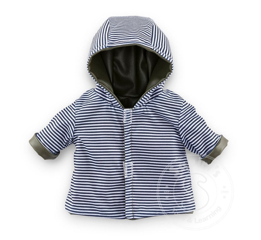 Corolle Mon Premier Bebe Reversible Raincoat - Little Explorer 12” Doll Outfit