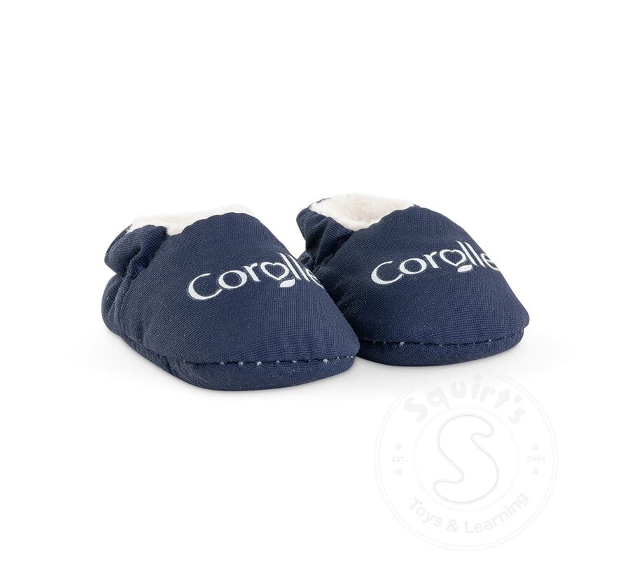Corolle Slippers - Navy Blue 12" Doll accessories