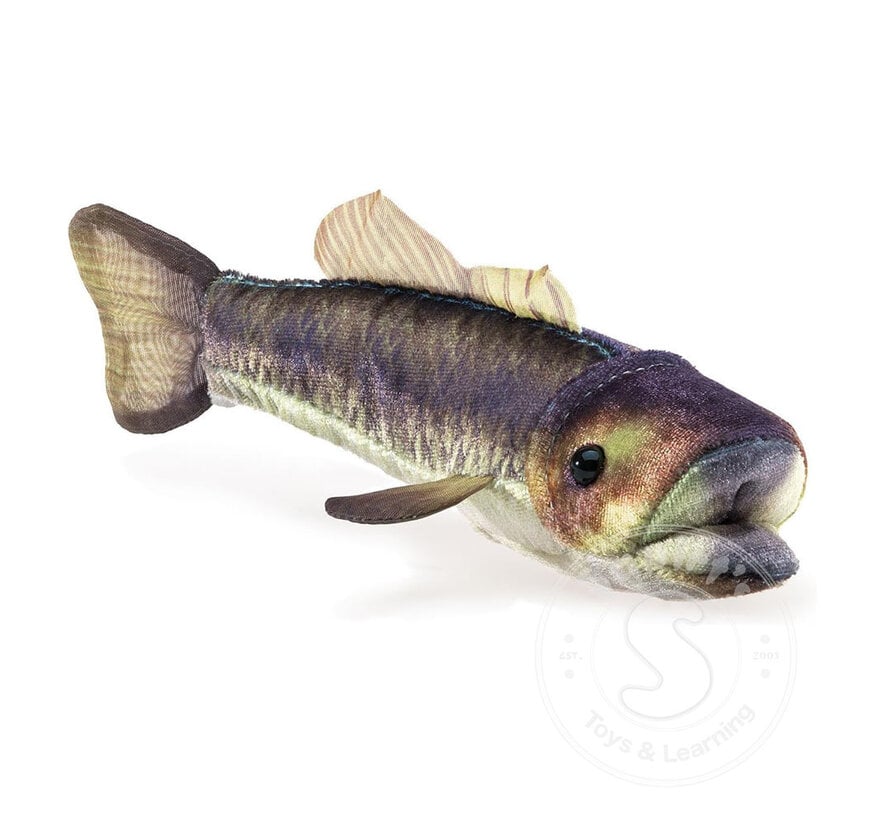 Folkmanis Mini Large Mouth Bass Finger Puppet
