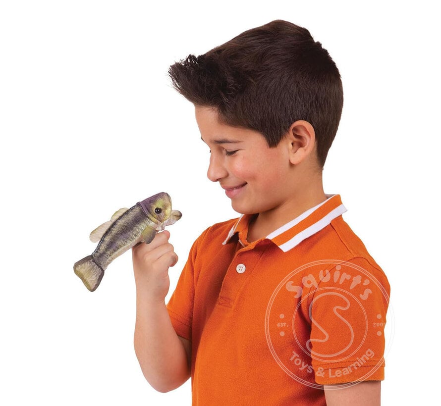 Folkmanis Mini Large Mouth Bass Finger Puppet