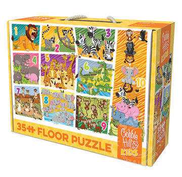 Cobble Hill Puzzles Cobble Hill Animal Count Floor Puzzle 35pcs