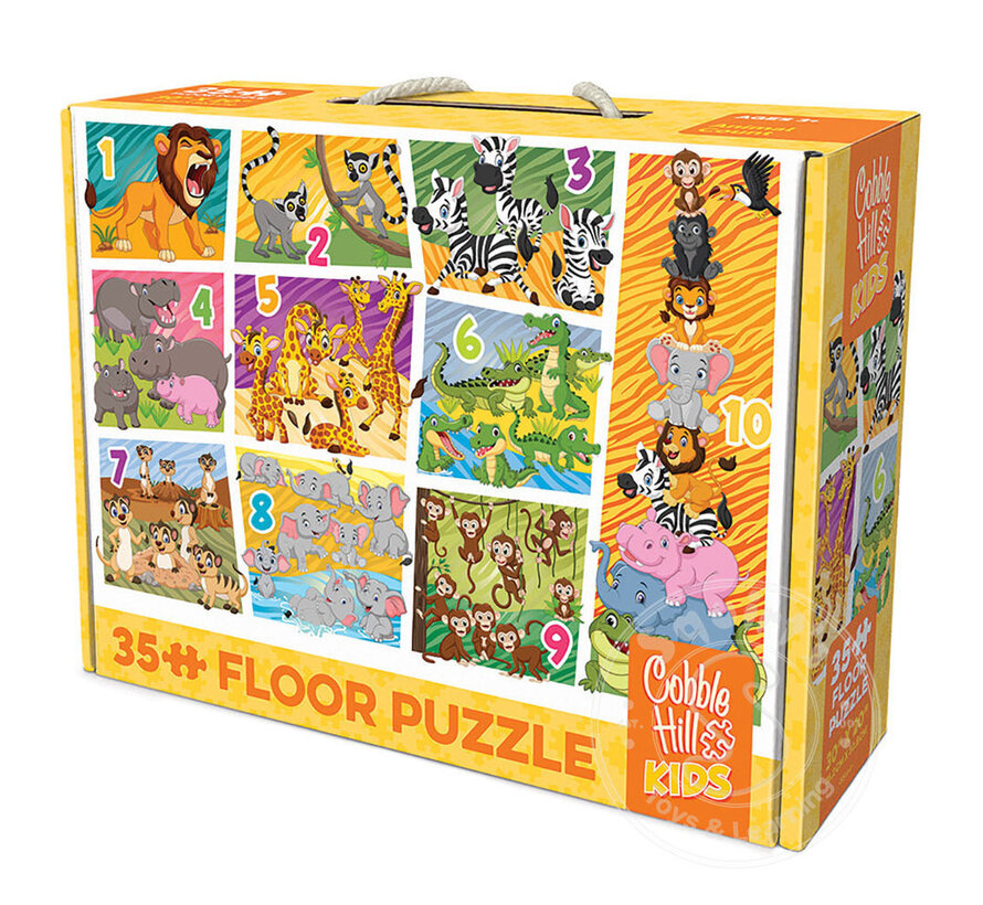 Cobble Hill Animal Count Floor Puzzle 35pcs