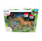 Schleich Schleich Barrel racing with cowgirl - Retired