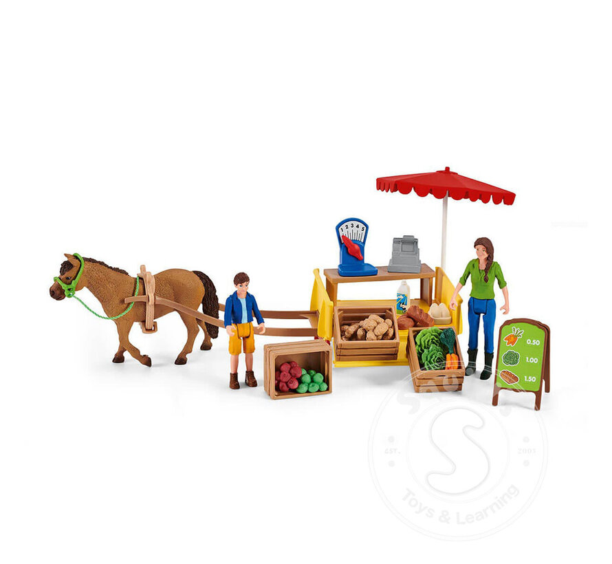 Schleich Farm World Sunny Day Mobile Farm Stand - retired