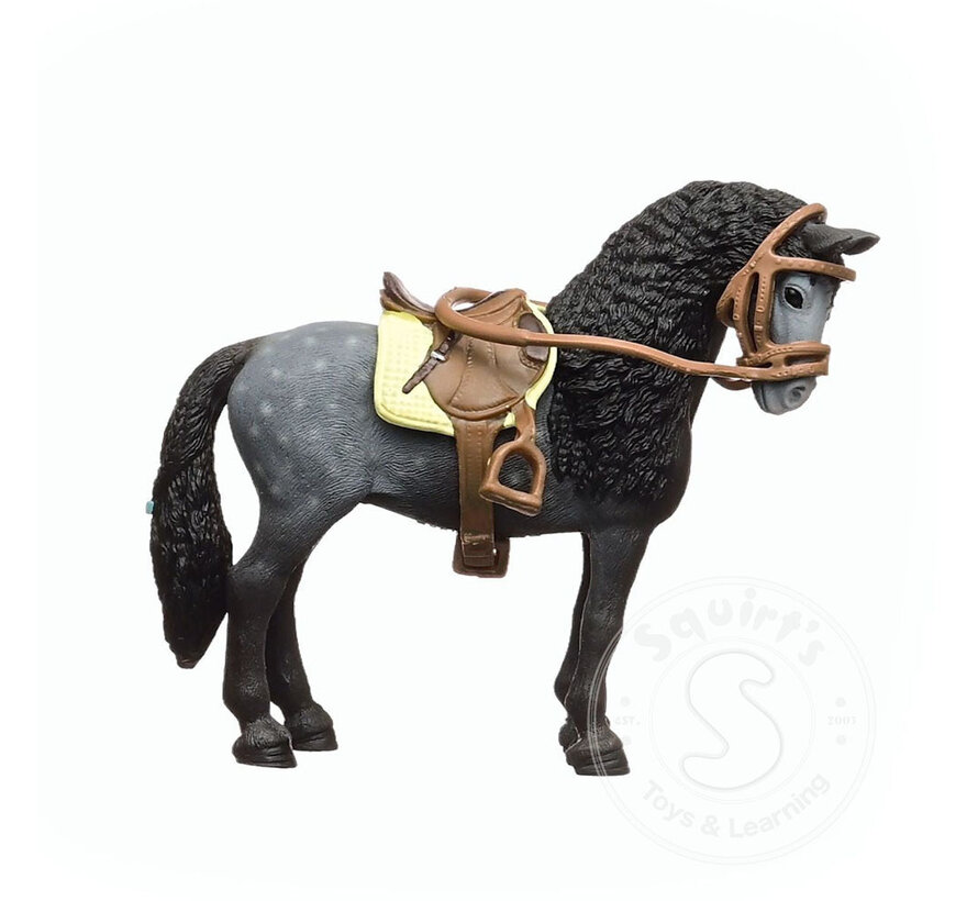 Schleich Pura Raza Espanola Mare wit Saddle - Retired