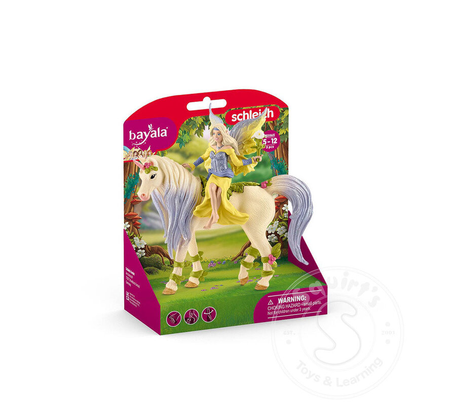 Schleich Fairy Sera with blossom unicorn - Retired