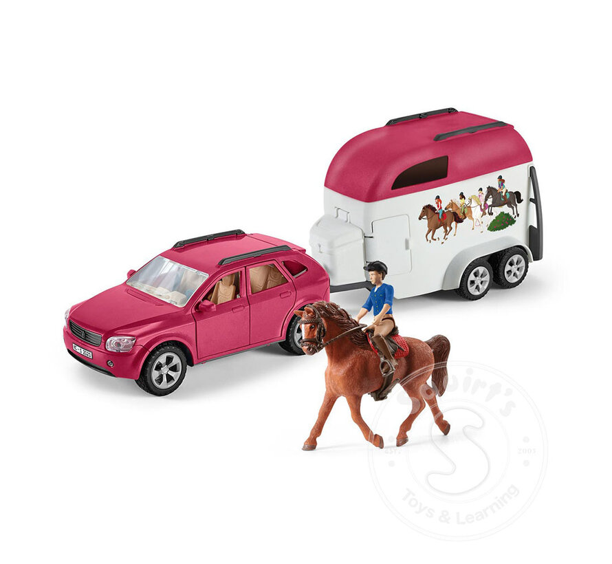 Schleich Horse Club SUV with trailer - Retired