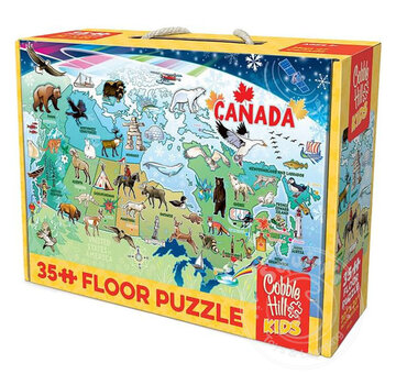 Cobble Hill Puzzles Cobble Hill Map of Canada Floor Puzzle 35pcs