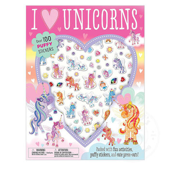 Make Believe Ideas I Love Unicorns - Paperback w/Puffy Stickers
