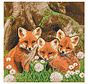 D.I.Y. Crystal Art Kit Medium: Fox Cubs