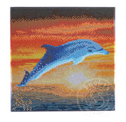 D.I.Y. Crystal Art Kit Medium: Dolphin Sunrise